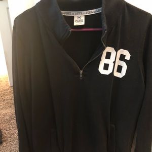 PINK half zip sweater